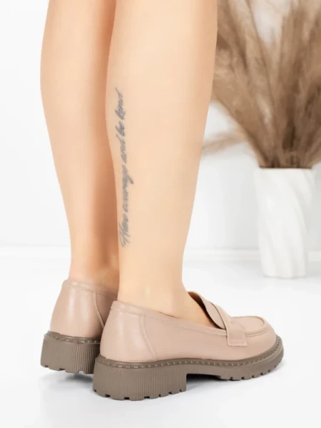 Pantofi Casual Dama din piele naturala 5729501 APRICOT | ADVANCER