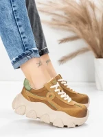 Pantofi Sport Dama din piele naturala 9802 BROWN | FRANCO GERARDO