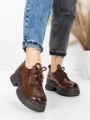 Pantofi Casual Dama din piele naturala 10829 BROWN | FORMAZIONE