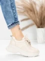 Pantofi Sport Dama din piele naturala 10785 CREAM | FRANCO GERARDO