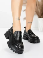 Pantofi Casual Dama din piele naturala 8307 BLACK | ADVANCER