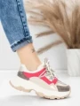 Pantofi Sport Dama din piele naturala 5A617 PINK | ADVANCER