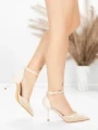 Pantofi Stiletto 5GZ87 BEIGE | MEI