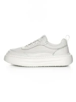 Pantofi Sport Barbati din piele naturala 5312 WHITE | ADVANCER