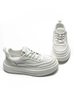 Pantofi Sport Barbati din piele naturala 5312 WHITE | ADVANCER