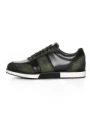 Pantofi Casual Barbati din piele naturala 528-77 GREEN-BLACK | ADVANCER