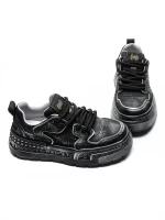 Pantofi Sport Barbati din piele naturala 5038 BLACK | ADVANCER