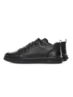 Pantofi Sport Barbati din piele naturala W27015 BLACK | ADVANCER