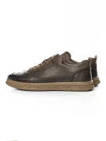 Pantofi Sport Barbati din piele naturala W27015 KHAKI | ADVANCER