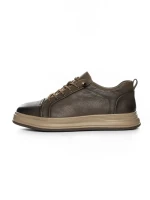 Pantofi Sport Barbati din piele naturala W27019 KHAKI | ADVANCER