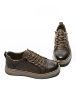 Pantofi Sport Barbati din piele naturala W27019 KHAKI | ADVANCER
