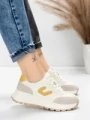 Pantofi Sport Dama din piele naturala 76098-8 YELLOW | ADVANCER