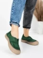 Pantofi Casual Dama din piele naturala KM5165 GREEN | ADVANCER