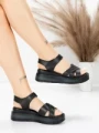 Sandale Dama din piele naturala 2569 BLACK | ADVANCER