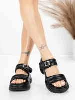 Sandale Dama din piele naturala 6818-1 BLACK | ADVANCER