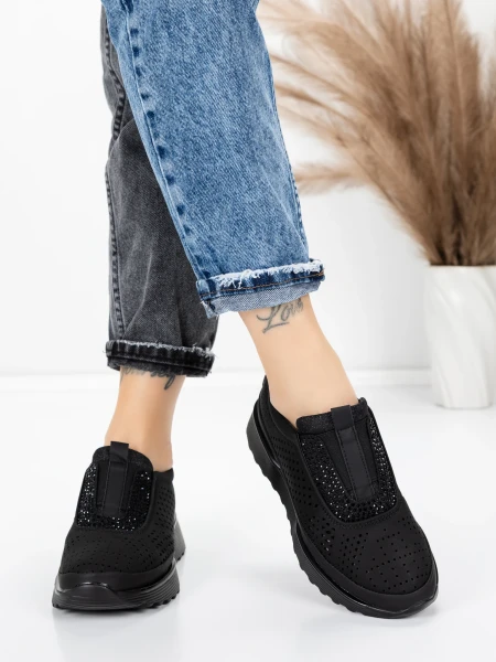 Trampki damskie 5H68 Czarny | Mei