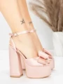 Sandały na grubej podeszwie i platformie 3KV52 Różowy | Mei