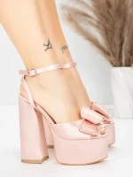 Sandały na grubej podeszwie i platformie 3KV52 Różowy | Mei