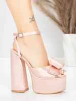 Sandały na grubej podeszwie i platformie 3KV52 Różowy | Mei