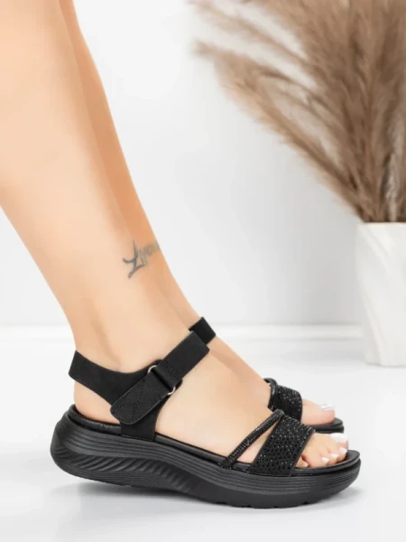 Sandały na platformie 5GS68 Czarny | Mei