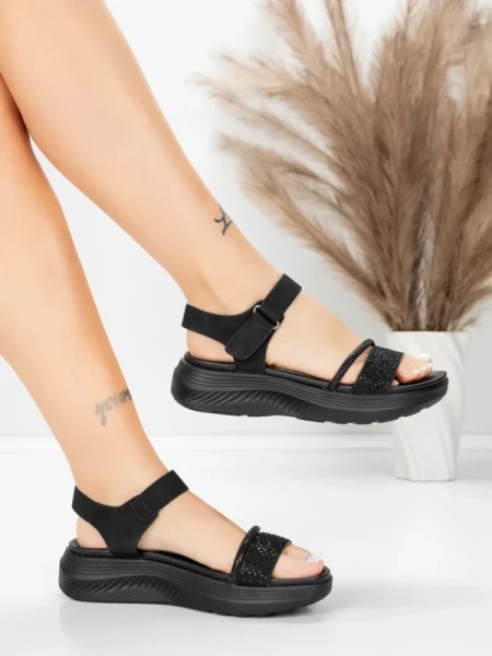 Sandały na platformie 5GS68 Czarny | Mei