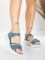 Sandały na platformie 5GS68 Niebieski | Mei