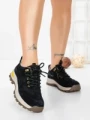 Pantofi Casual Dama din piele naturala K22112 BLACK | BERLINER