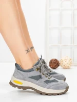 Pantofi Casual Dama din piele naturala K22112 GREY | BERLINER