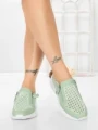 Pantofi Casual Dama din piele naturala CS07 GREEN | FRANCO GERARDO
