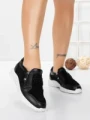 Pantofi Casual Dama din piele naturala CS07 BLACK | FRANCO GERARDO