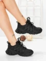 Pantofi Sport Dama din piele naturala 2382-1 BLACK | FRANCO GERARDO