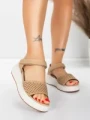 Sandale Dama cu Platforma 5GS36 BEIGE | MEI