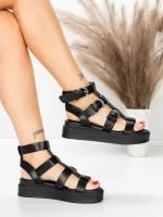 Sandale Dama cu Platforma 5GS57 BLACK | MEI