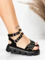 Sandale Dama cu Platforma 5HXS75 BLACK | MEI