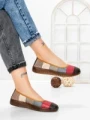 Balerini Dama din piele naturala 2211-1 BLACK-RED | BERLINER