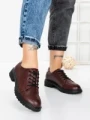 Pantofi Casual Dama din piele naturala 3218Q03 WINE | FORMAZIONE