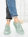 Pantofi Casual Dama din piele naturala K250-1 GREEN | GALLOP