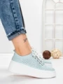Pantofi Casual Dama din piele naturala K244-1 LIGHT BLUE | GALLOP