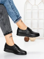 Pantofi Casual Dama din piele naturala 1753Q12 BLACK | STEPHANO