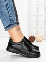 Pantofi Casual Dama din piele naturala 3113Q02 BLACK | STEPHANO