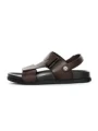 Sandale Barbati din piele naturala S12125 COFFEE | ADVANCER