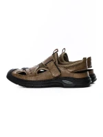 Sandale Barbati din piele naturala 2311 KHAKI | MELS