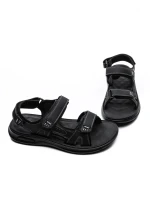 Sandale Barbati din piele naturala J24 BLACK | MELS