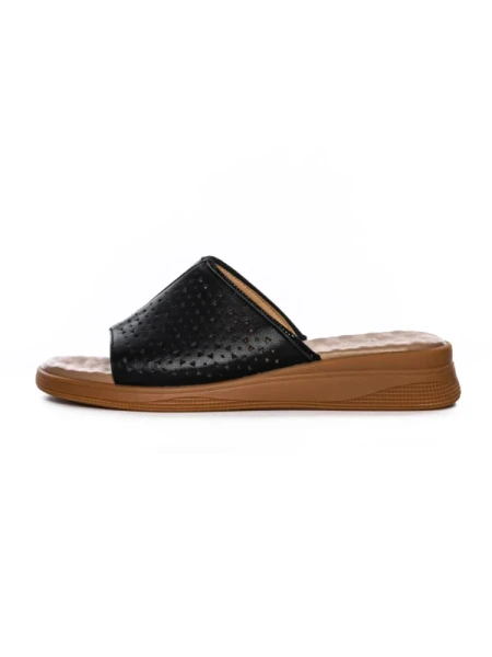 Papuci Dama din piele naturala 22102 BLACK | FORMAZIONE