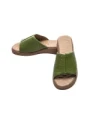 Papuci Dama din piele naturala 22102 GREEN | FORMAZIONE