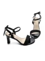 Pantofi cu toc din piele naturala 1299-5 BLACK | FORMAZIONE