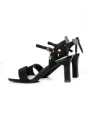 Pantofi cu toc din piele naturala 1299-5 BLACK | FORMAZIONE