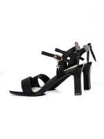 Pantofi cu toc din piele naturala 1299-5 BLACK | FORMAZIONE