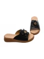 Papuci Dama din piele naturala 26638 BLACK | FORMAZIONE