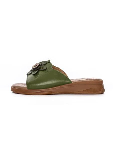 Papuci Dama din piele naturala 26638 GREEN | FORMAZIONE